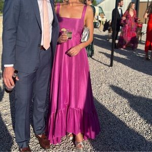 AZEEZA Mina Silk High-Low Gown